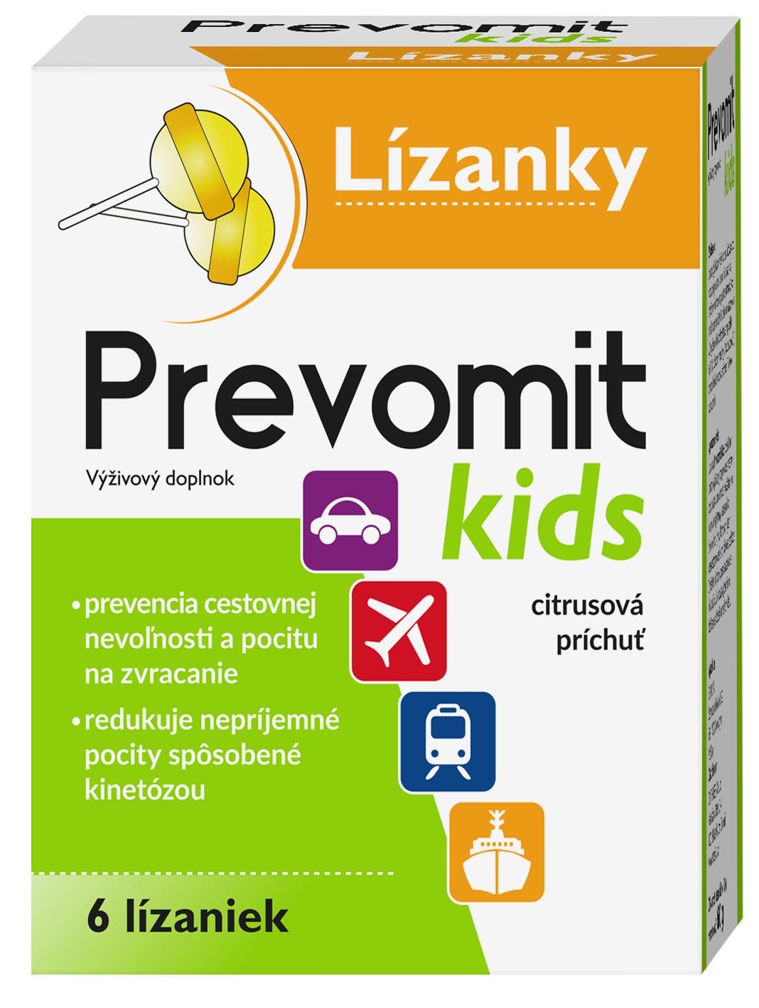 Prevomit kids lízanky