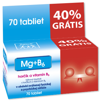 MG + B6 + 40 % grátis
